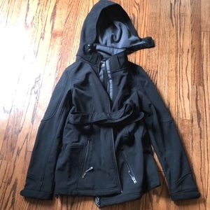Hooded Fleece Lined Rain Jacket